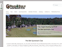 Tablet Screenshot of pinebeltsportsmansclub.com